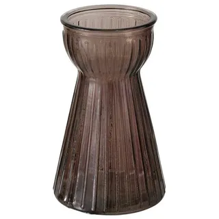Boltze Home Vase Hyacintha 15 cm , Braun , Glas , 15 cm , Dekoration, Vasen, Glasvasen