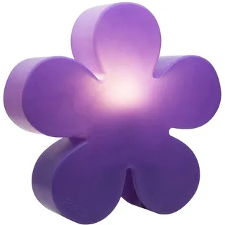 8 seasons design Shining Flower Deko-Lampe Blume Ø 40cm (Violett), E27 Fassung inkl. Leuchtmittel in warmweiß, als Indoor- & Outdoor Deko, Kinderzimmer, Nachttischlampe