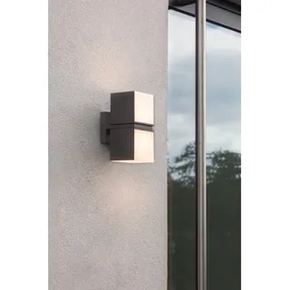 Lutec Außenwandleuchte Aluminium/Kunststoff/Metall/Stahl 21,3 cm 1000 lm grau