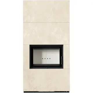 Kaminbausatz KRATKI FLOKI BOX 8 kW Ø 160 Quarzsinter OXIDE BIANCO