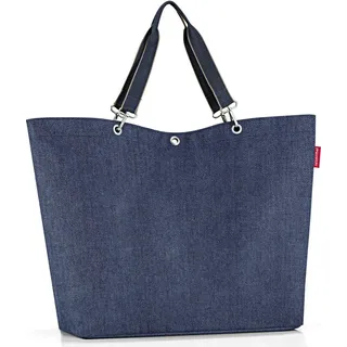 Shopper XL Herringbone Dark Blue