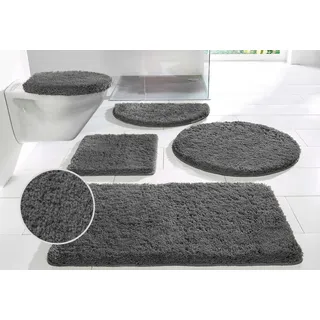 MY HOME Badematte »Sanremo, Badvorleger, Badezimmer Teppich, sehr weich«, durch Microfaser, Badematten auch als 3-tlg. Set erhältlich