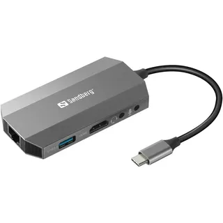 Sandberg USB-C 6-in1 Travel Dock