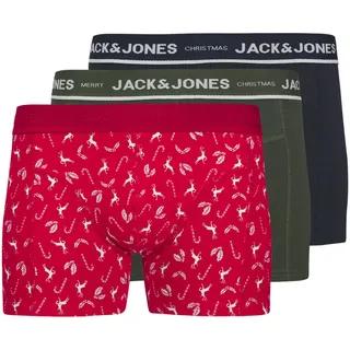 JACK & JONES Herren Jacdeer Trunks 3 Pack, Sky Captain, s (3er Pack)