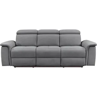 OTTO home Couch Kunstleder 3-Sitzer Grau