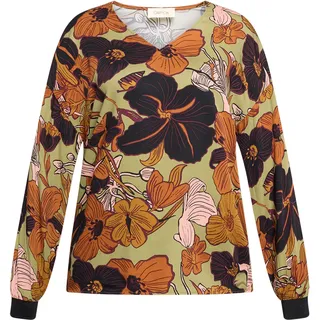 Cartoon Klassische Bluse »Oversize-Bluse mit Rippbündchen«