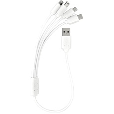Bild HEITECH Multi USB-Ladekabel 4 in 1 für alle Smartphones USB A Stecker auf Type C2