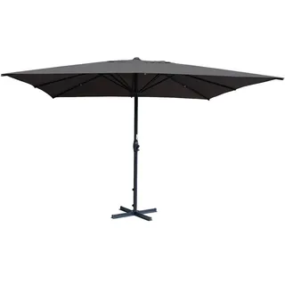 Gardissimo GIGANTE XXL Sonnenschirm Gartenschirm Marktschirm 400x400cm anthrazit