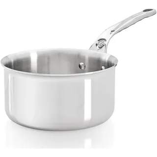 De Buyer Kochtopf Affinity - Edelstahl Stieltopf, Ø16cm, Induktionsgeeignet, Ergonomischer Griff, Professionelle Qualität - Silber