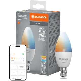 LEDVANCE Smarte LED-Lampe E14 40 W dimmbar 2700-6500K 1 St.