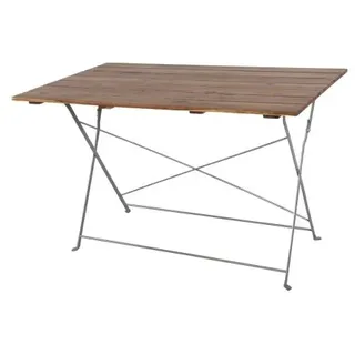 Lex Gartentisch Klapptisch 120 x 70 x 74 cm Braun