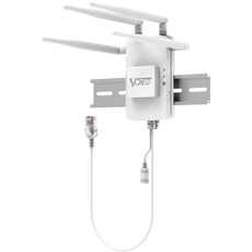 VONETS VAR1200 Industrielle Gigabit Dual Band WiFi Bridge/Router 1200Mbps WiFi to Ethernet mit intelligentem Lüfter, 3 Gigabit Port, POE, DC/USB Powered für Netzwerk Medizinisches Gerät