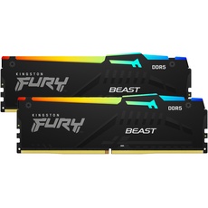 Bild FURY Beast RGB schwarz DIMM Kit 32GB, DDR5-6000, CL36-38-38, on-die ECC (KF560C36BBEAK2-32)