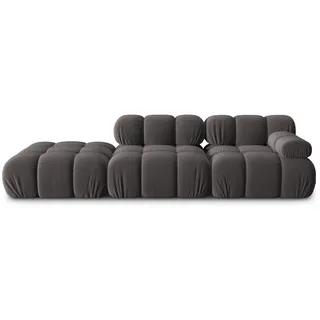 micadoni Sofa Bellis, modular 4-Sitzer grau