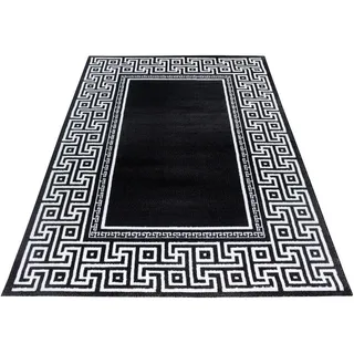 Ayyildiz Parma Black Designerteppich 80 x 300 cm schwarz