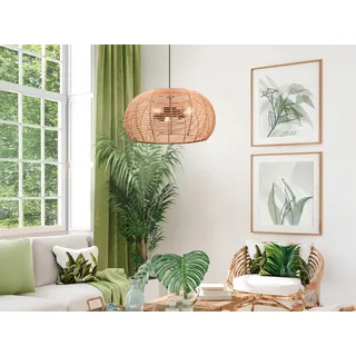 Trio Inga Pendelleuchte E27 3-fach 50cm Naturbelassen Höhenverstellbar - Bronze