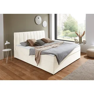 Atlantic Home Collection Boxbett Alva, wahlweise mit Matratze und Topper weiß