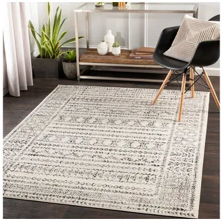 livabliss »IPOH« rechteckig 11 mm Höhe Skandinavischer Teppich, Kurzflor Boho-Wohnzimmerteppich, Läufer,