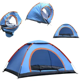 Pop Up Zelt 2 Personen Wasserdicht, Automatisches Camping Zelt, Winddicht Campingzelt, Ultraleicht Wurfzelt 2 Mann für Strand, Outdoor, Reisen, Wandern, Angeln