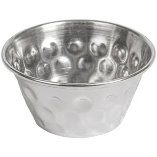 12 Stück – gehämmerte Ramequins 'Artinox', 60 ml, Ø 6,2 x 3,3 cm, Silber, Edelstahl