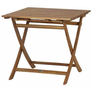 Siena Garden Gartentisch 80 x 80 x 74 cm Braun