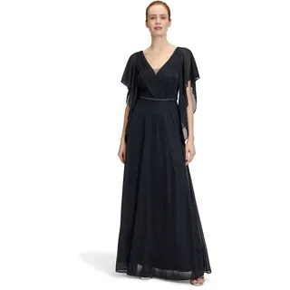 Vera Mont Abendkleid Glitzer-Look Dunkelblau/Grau 40
