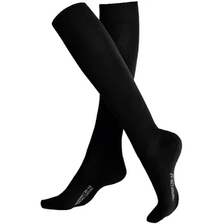 Hudson Relax Cotton Kniestrümpfe 1 Paar Schwarz 35-38