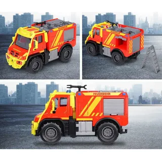 MAJORETTE Spielzeug-Auto "Unimog U530 Fire Truck", rot, gelb