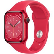 Bild von Watch Series 8 GPS + Cellular 41 mm Aluminiumgehäuse (product)red, Sportarmband (product)red