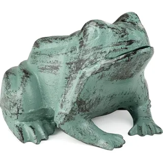 Moritz Deko Figur Frosch Garten Dicker Laubfrosch Teichdekoration Kröte Quaken Gußeisen Gartendeko Dekoration wetterfest
