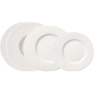 Villeroy & Boch Manufacture Rock Teller-Set 6-teilig weiß