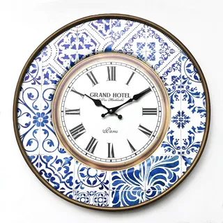 Mobili Rebecca Rebecca Mobili Wanduhr 50 cm 5/50/50 blau