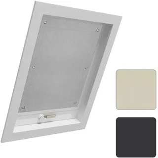 WOLTU Thermo Dachfenster Rollo ohne Bohren Sonnenschutz Verdunkelungsrollo mit Saugnäpfen, Thermorollo Hitzeschutz für Velux- und Roto-Fenster M08 / 308, Dunkelgrau 60x115 cm
