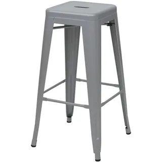 Mendler 4er-Set Barhocker  ~ grau