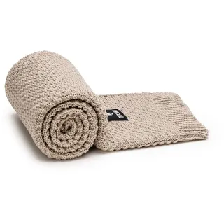 T-Tomi Gestrickte Decke Sand 1 St beige
