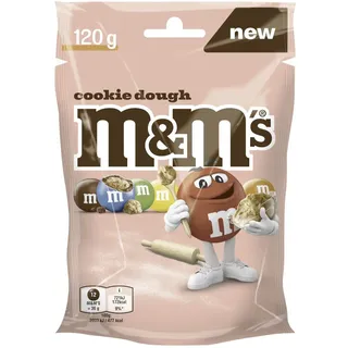 M&M'S Cookie Dough Geschmack knackige Schokolinsen Packung 120g