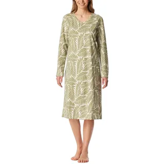Schiesser Damen Nachthemd Langarm weiche Baumwolle Bigshirt mit Taschen - Nightwear