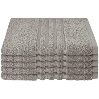 Milano Gästehandtuch 5 x 30 x 50 cm silber