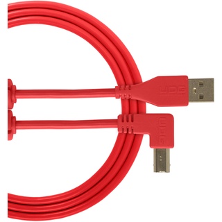 UDG Kabel USB 2.0 (A-B) abgewinkelt, 2 m, Audio optimiert, UDG Ultimate Audiokabel für DJs und Produzenten zur Maximierung ihrer Leistung