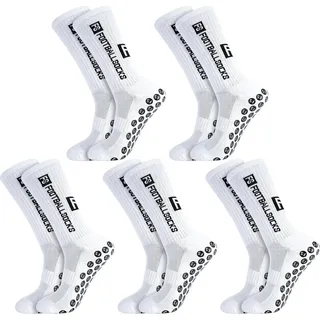 5 Paare Apricitie Fußball Anti-Rutsch Grip Socken 39-46 Sportsocken Herren Damen