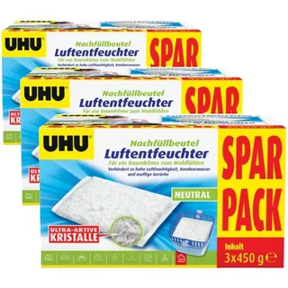 UHU Luftentfeuchter Nachfüllpack 3 x 450 g