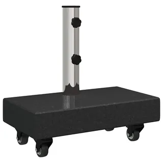 vidaXL Schirmständer Granit 45 x 25 x 45 cm Schwarz
