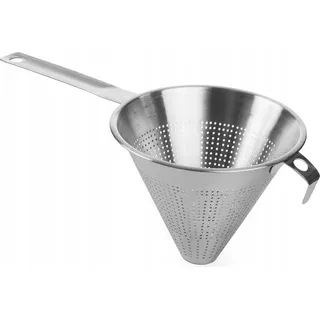 Chinesisches konisches Edelstahlsieb, 18 cm - Silber