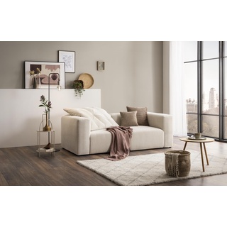 DOMO. collection Sofa Adrian, Modul-Sofa, 2-Sitzer aus zwei Ecksesseln, Bigsofa, Modul-Couch, 2 Einzel-Polsterelemente, 2er Couch, 216 x 108 x 69 cm (BxTxH), creme