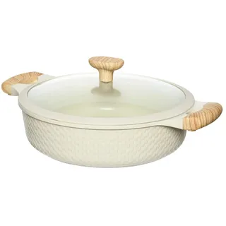Bräter RESTO KITCHENWARE "Ran, Kochtopf antihaftbeschichtet und spülmaschinenfest", beige, B:28cm H:8cm L:39cm Ø:28cm, Töpfe, Bräter, Geeignet für alle Herdarten, auch Induktion, im Geschenkkarton