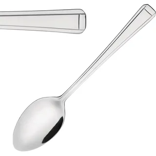 Olympia Harley Besteck-Teelöffel-Set (12 Stück), Silber, hochglanzpolierter Edelstahl, Größe: 140 (L) mm, Tee- und Kaffeelöffel, spülmaschinenfest – für Zuhause, Küche, Restaurant, D697