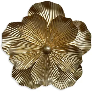 picfarce Metall-Blumen-Wandkunst-Dekor, 22,9 cm, rustikale moderne Blumen-Skulptur, Used-Look, Eisen, Wandbehang, Heimdekoration, Akzent, Kunstwerke für Innenbereich, Küche, Schlafzimmer, Wohnzimmer, Büro,