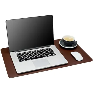 Gallaway Leather DeskPad-BR-MED Schreibtischunterlage, mittelgroß, 61 x 35,6 cm, dunkelbraun, Matten auf Schreibtischen, Geschenk, elegante Computermatte, Abdeckung, Schutz aus PU-Leder