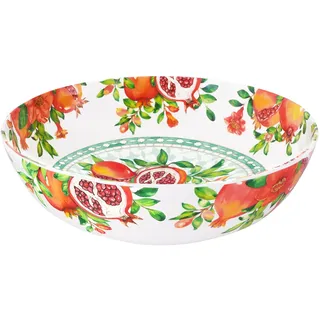 Les Jardins de la Comtesse - Große Salatschüssel aus reinem Melamin – Tukane von Rio – 4 l/Ø 31 cm – Geschirrservice Quasi-unzerbrechlich MelARTmine