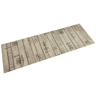 vidaXL Küchenteppich Waschbar Zaun 60x180 cm Samt